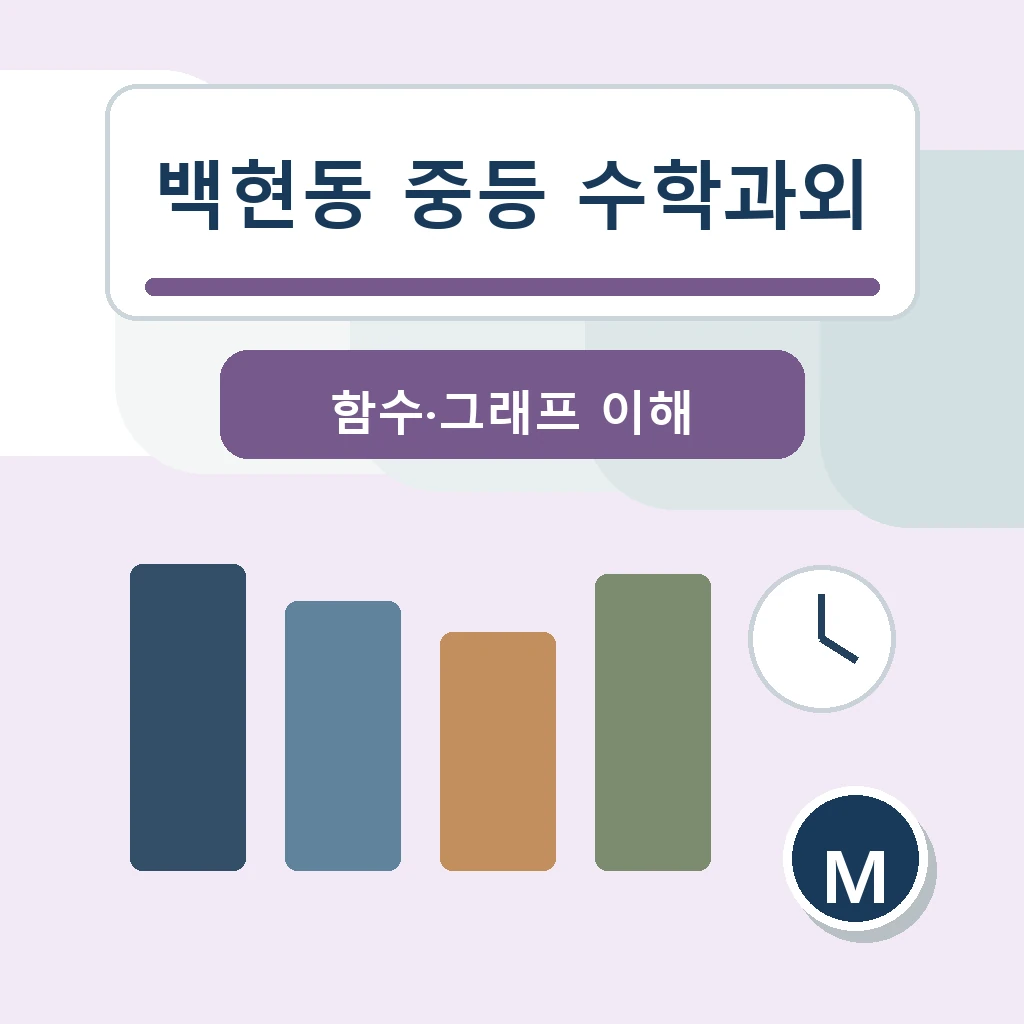 백현동 중학생 중등 수학과외 학습 장면