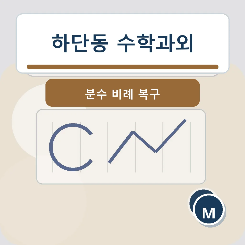 하단동 수학과외 분수 비례 복구 학습정보