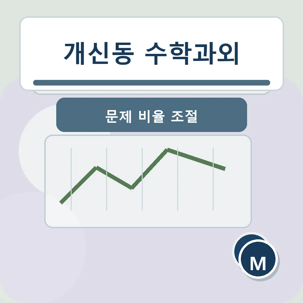 개신동 수학과외 문제 비율 조절 학습정보