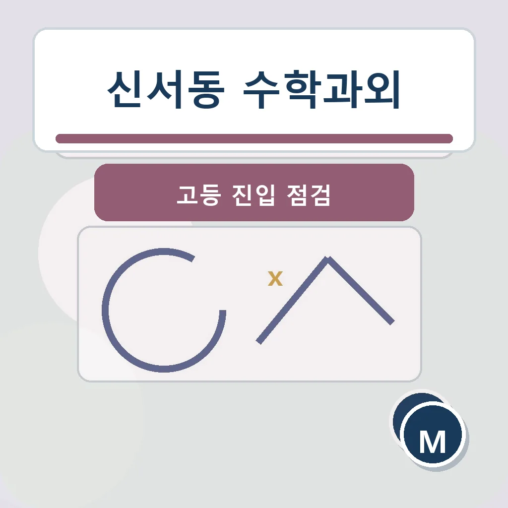 신서동 수학과외 고등 진입 점검 학습정보