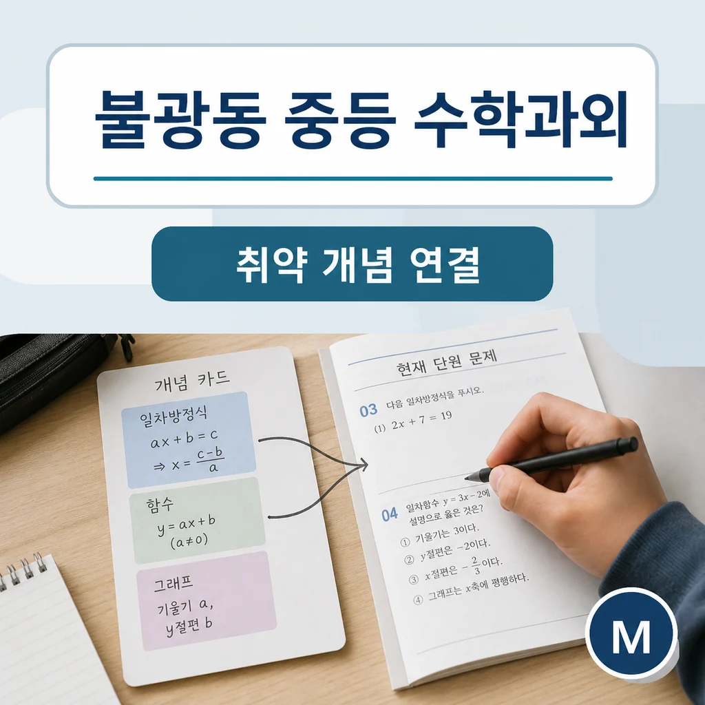 불광동 중학생 중등 수학과외 학습정보
