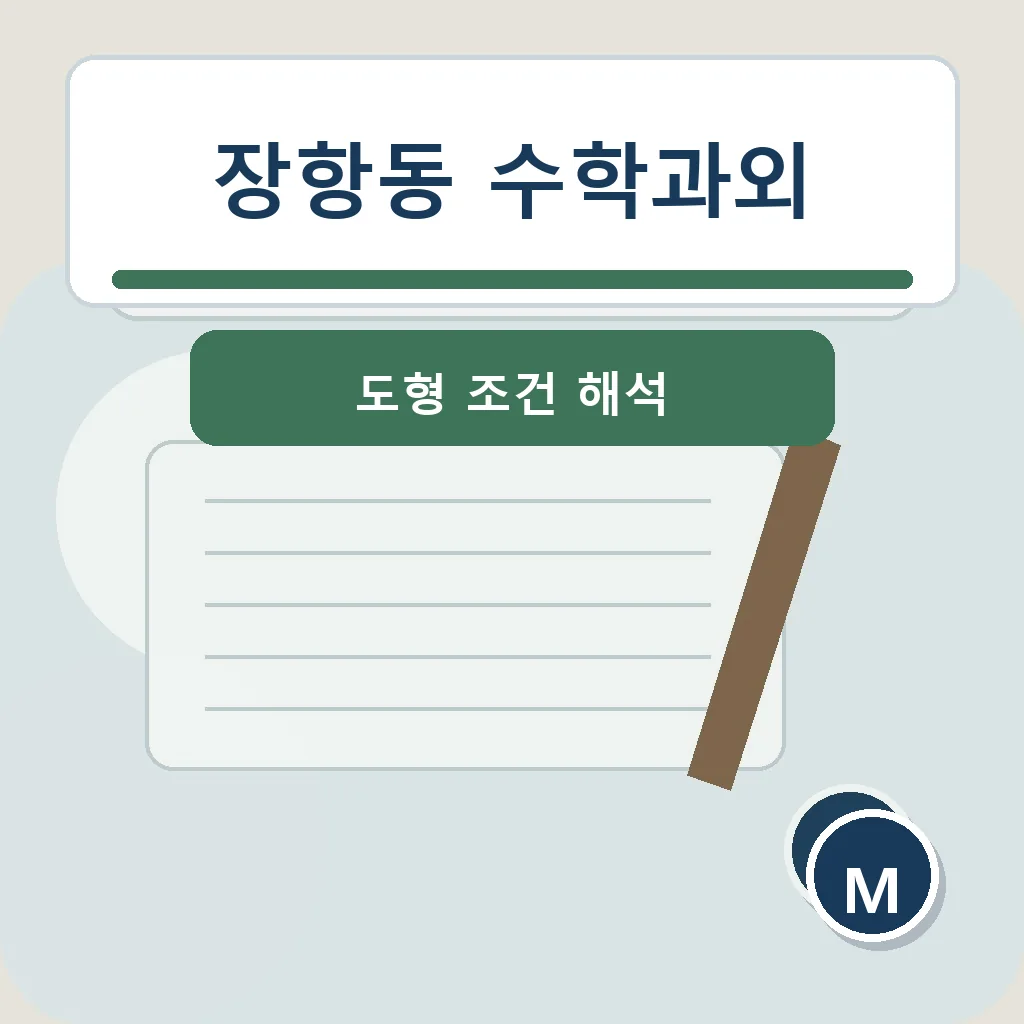 장항동 수학과외 도형 조건 해석 학습정보