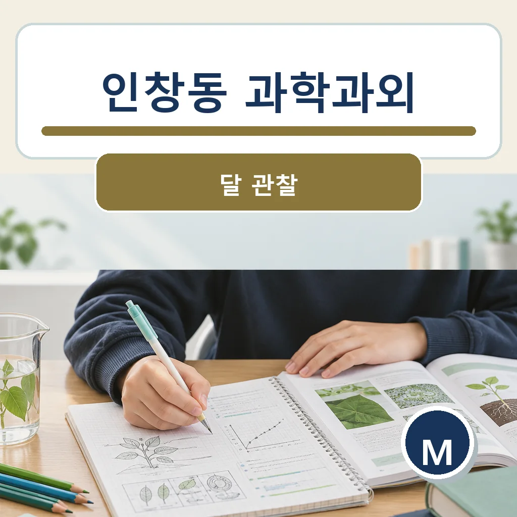 인창동 과학과외 달 관찰 학습정보