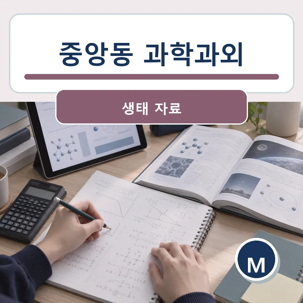 중앙동 과학과외 생태 자료 학습정보