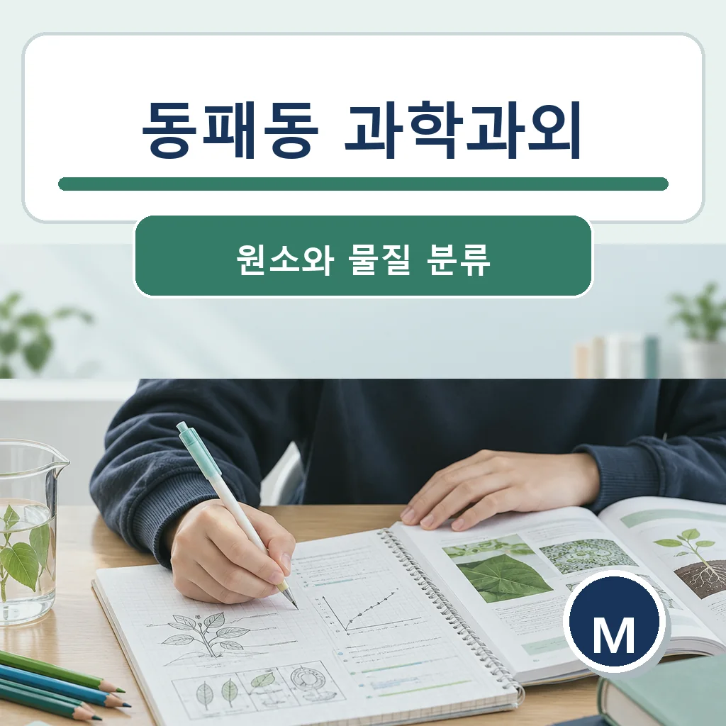 동패동 과학과외 원소와 물질 분류 학습정보