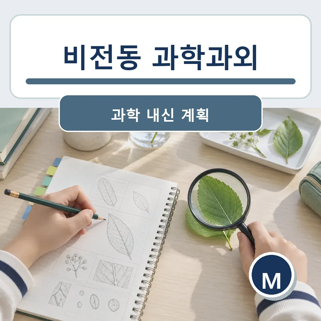 비전동 과학과외 과학 내신 계획 학습정보