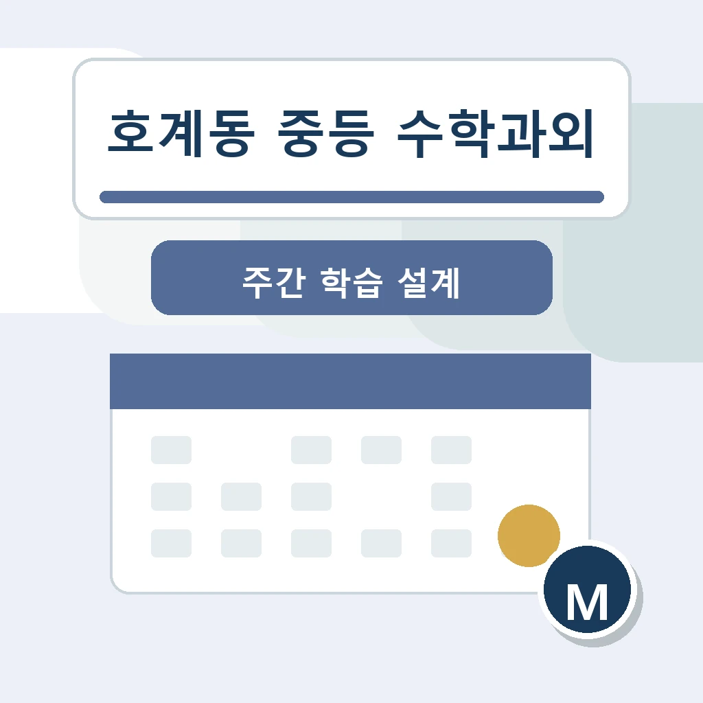 호계동 중학생 중등 수학과외 학습 장면