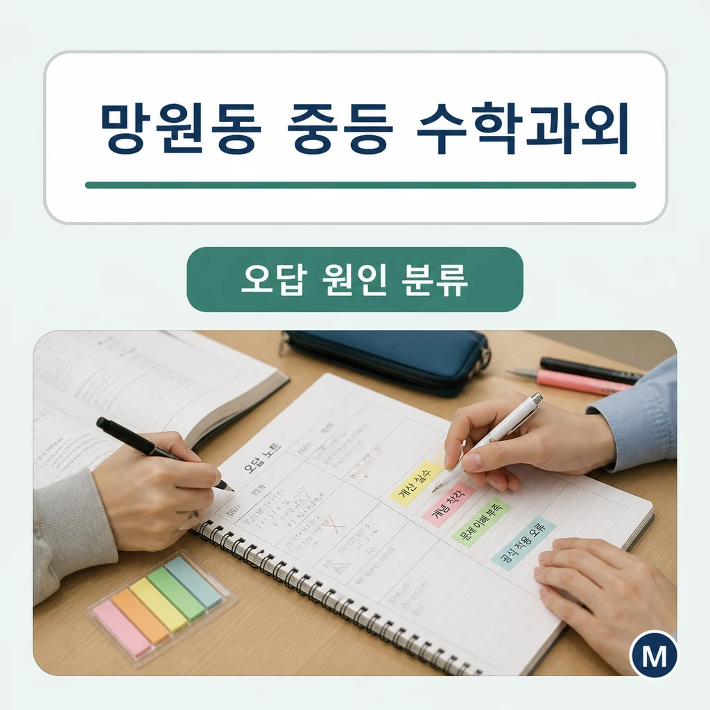 망원동 중학생 중등 수학과외 학습정보