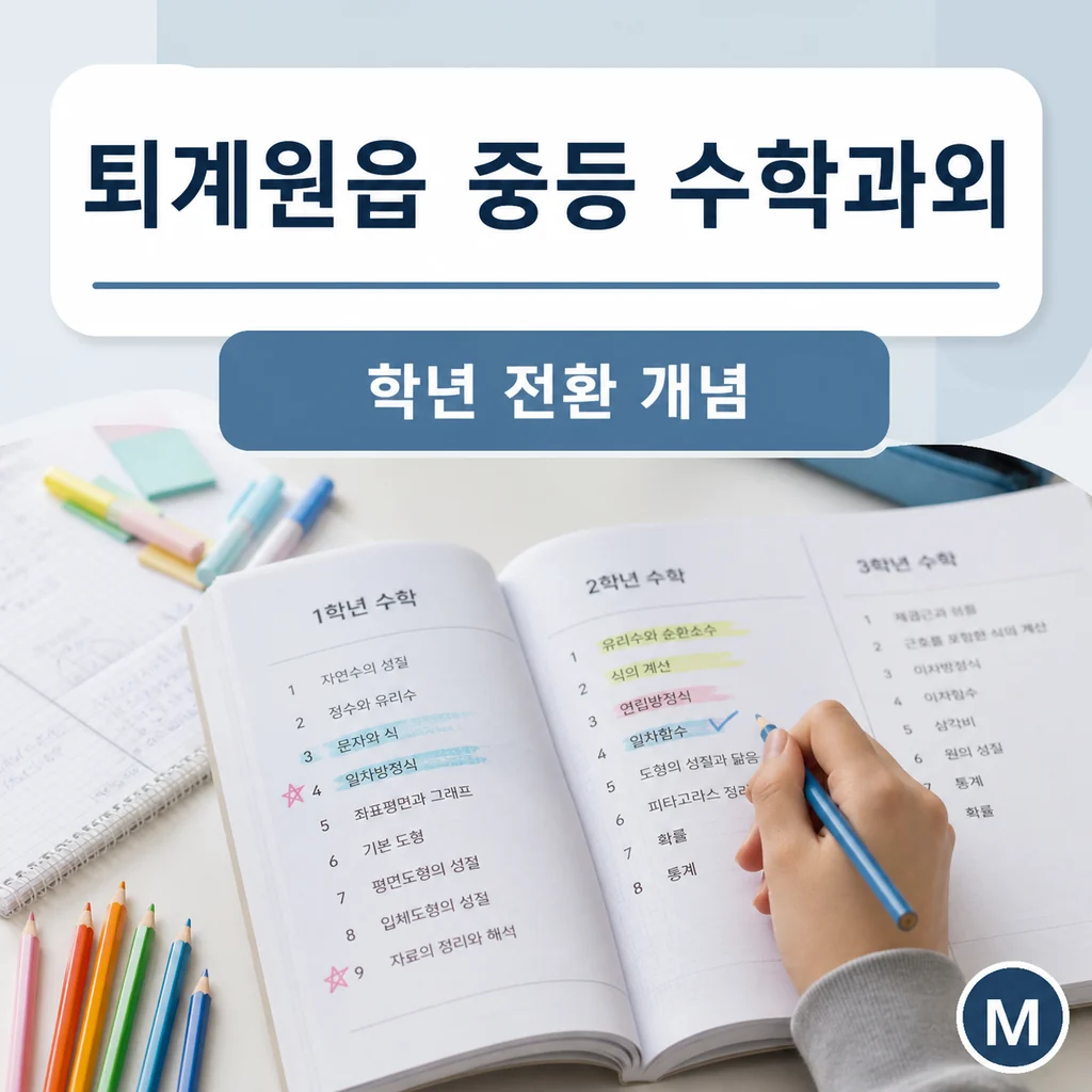퇴계원읍 중학생 중등 수학과외 학습정보