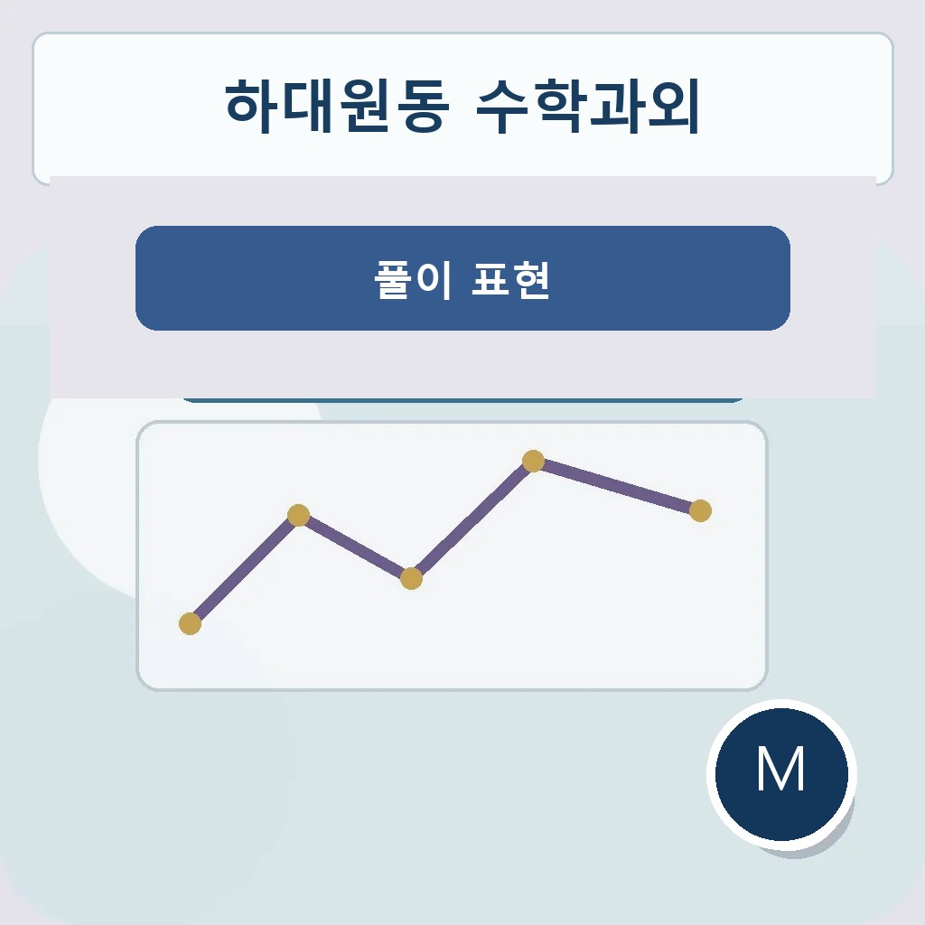 하대원동 수학과외 풀이 표현 학습 이미지
