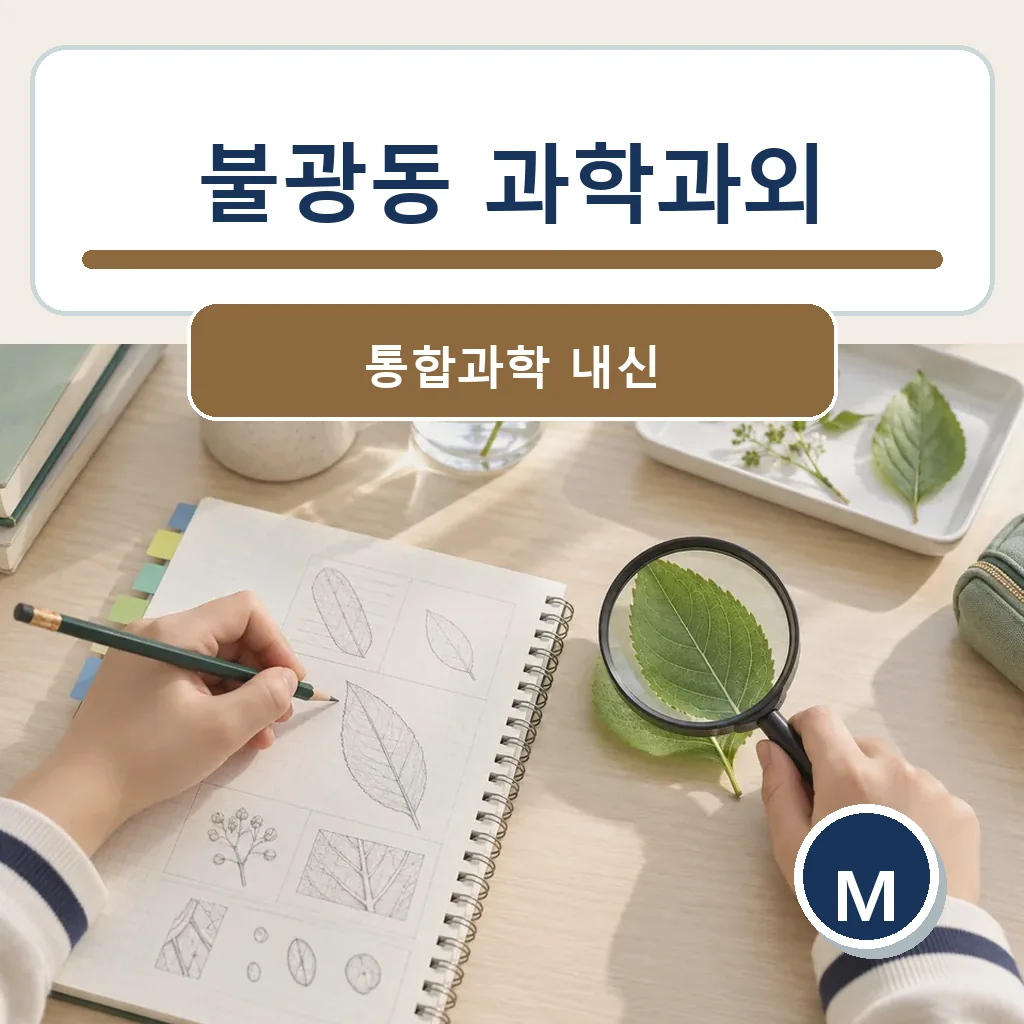 불광동 과학과외 통합과학 내신 학습정보