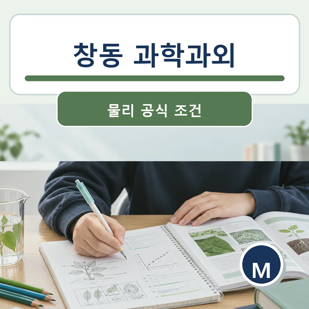 창동 과학과외 물리 공식 조건 학습정보