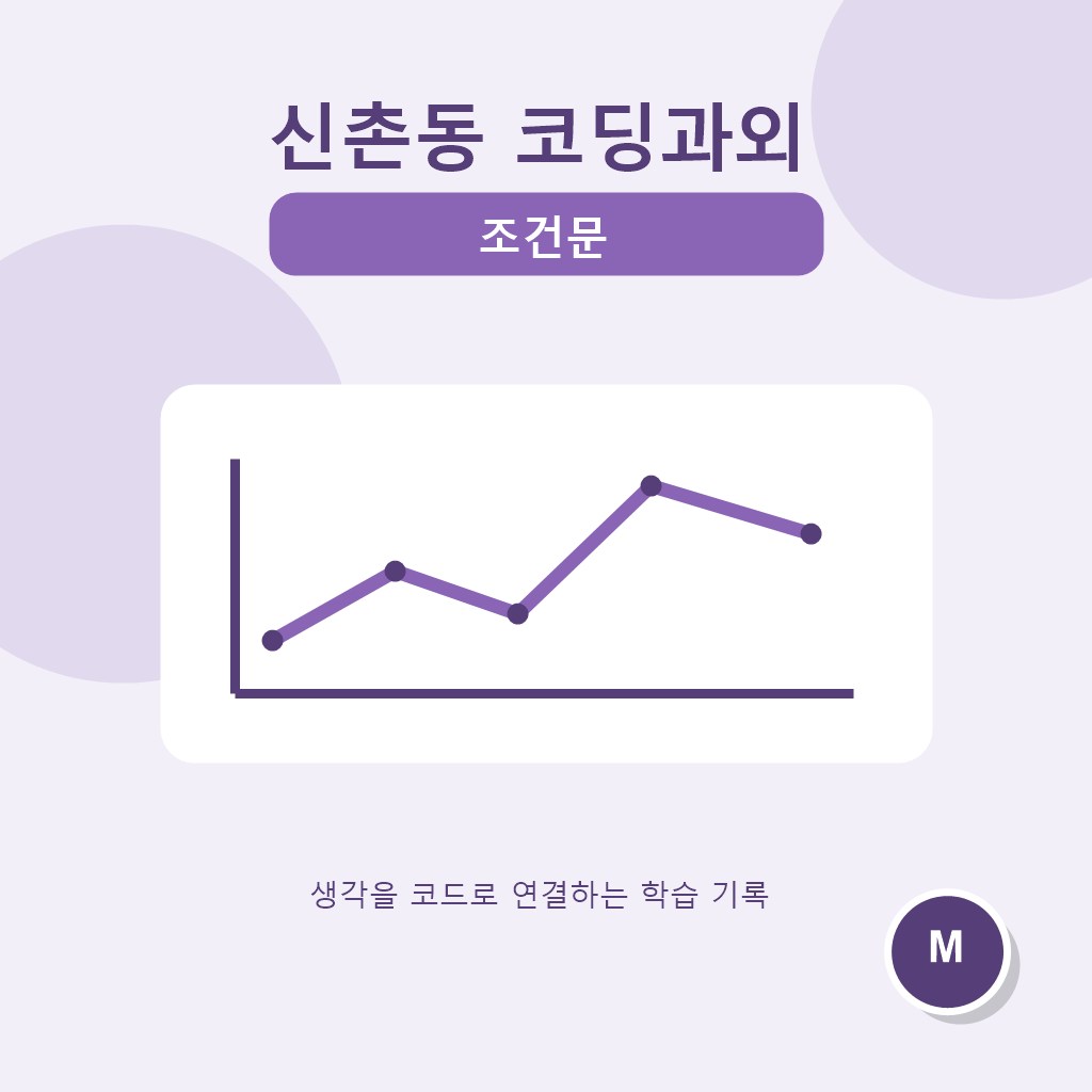 신촌동 코딩과외 조건문 대표 이미지
