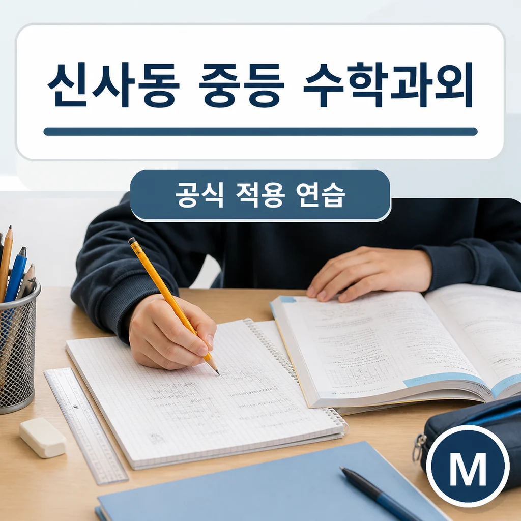 신사동 중학생 중등 수학과외 학습정보