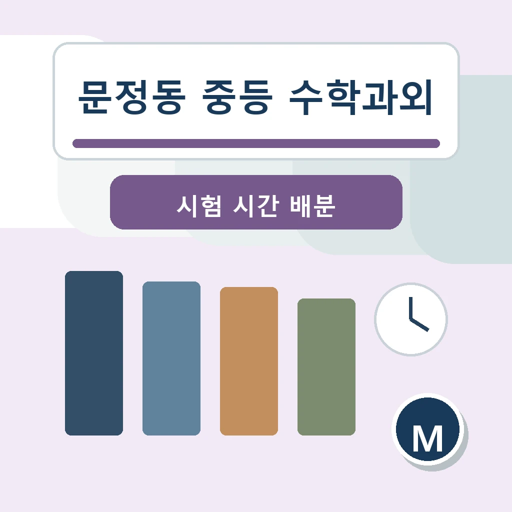 문정동 중학생 중등 수학과외 학습 장면