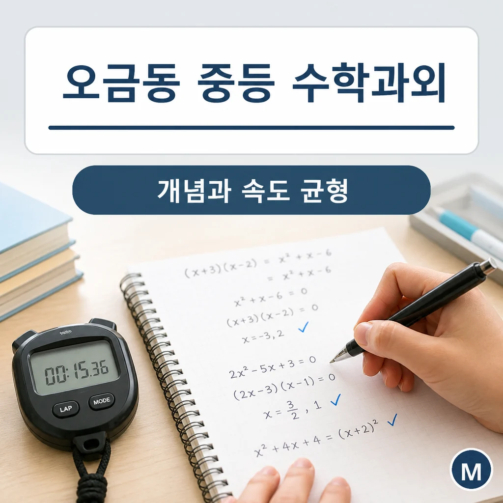 오금동 중학생 중등 수학과외 학습정보