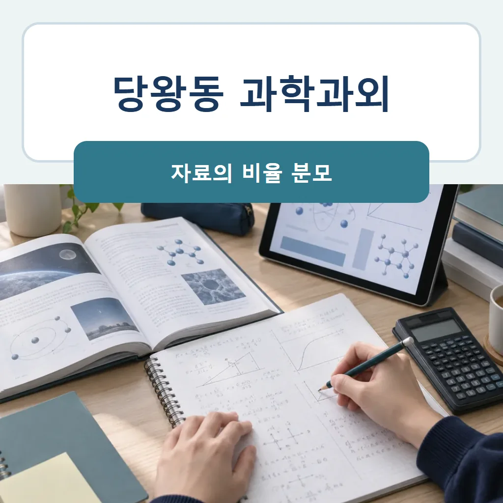 당왕동 과학과외 대표 썸네일 · 자료의 비율 분모
