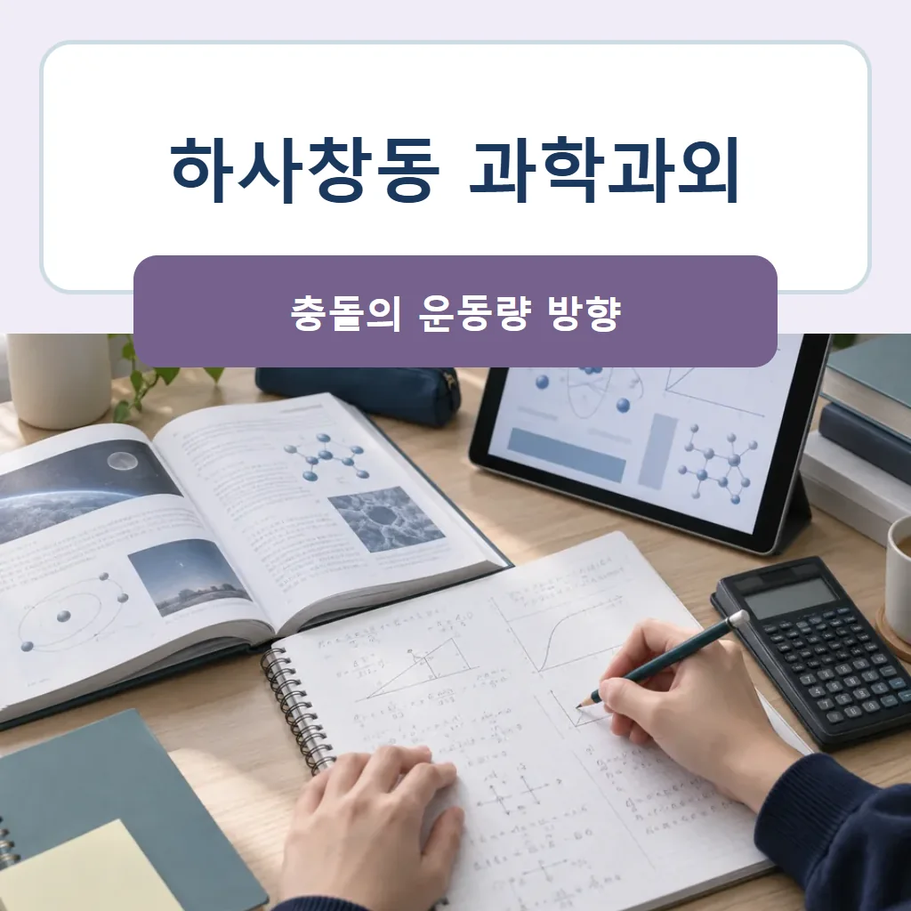 하사창동 과학과외 대표 썸네일 · 충돌의 운동량 방향