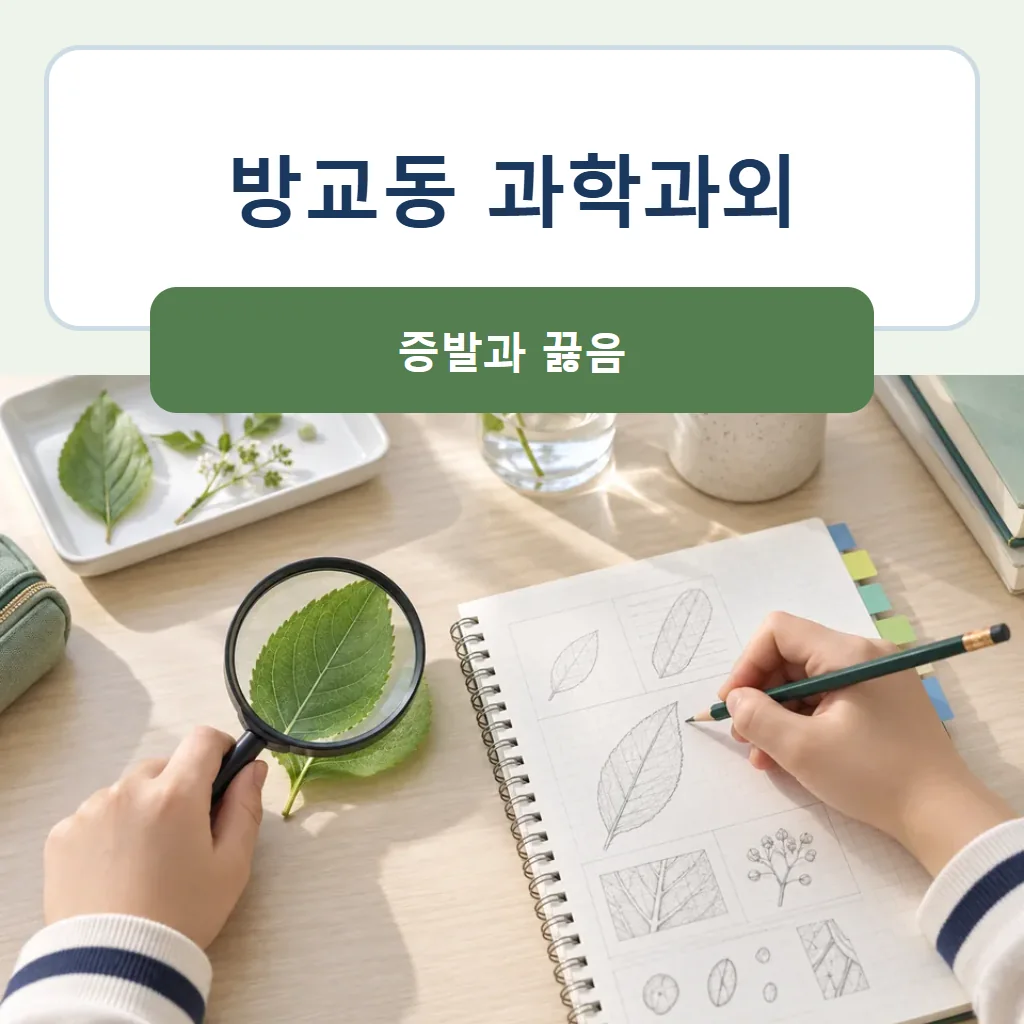 방교동 과학과외 대표 썸네일 · 증발과 끓음