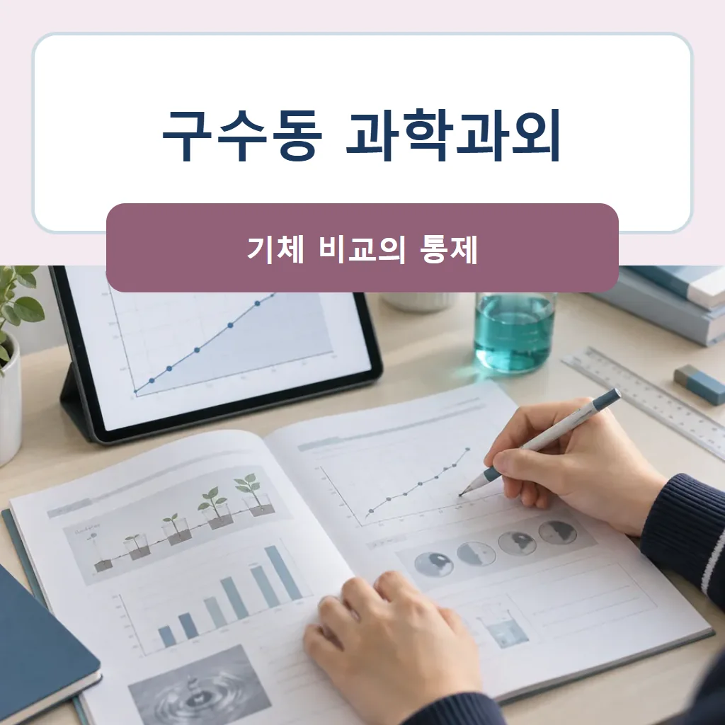 구수동 과학과외 대표 썸네일 · 기체 비교의 통제