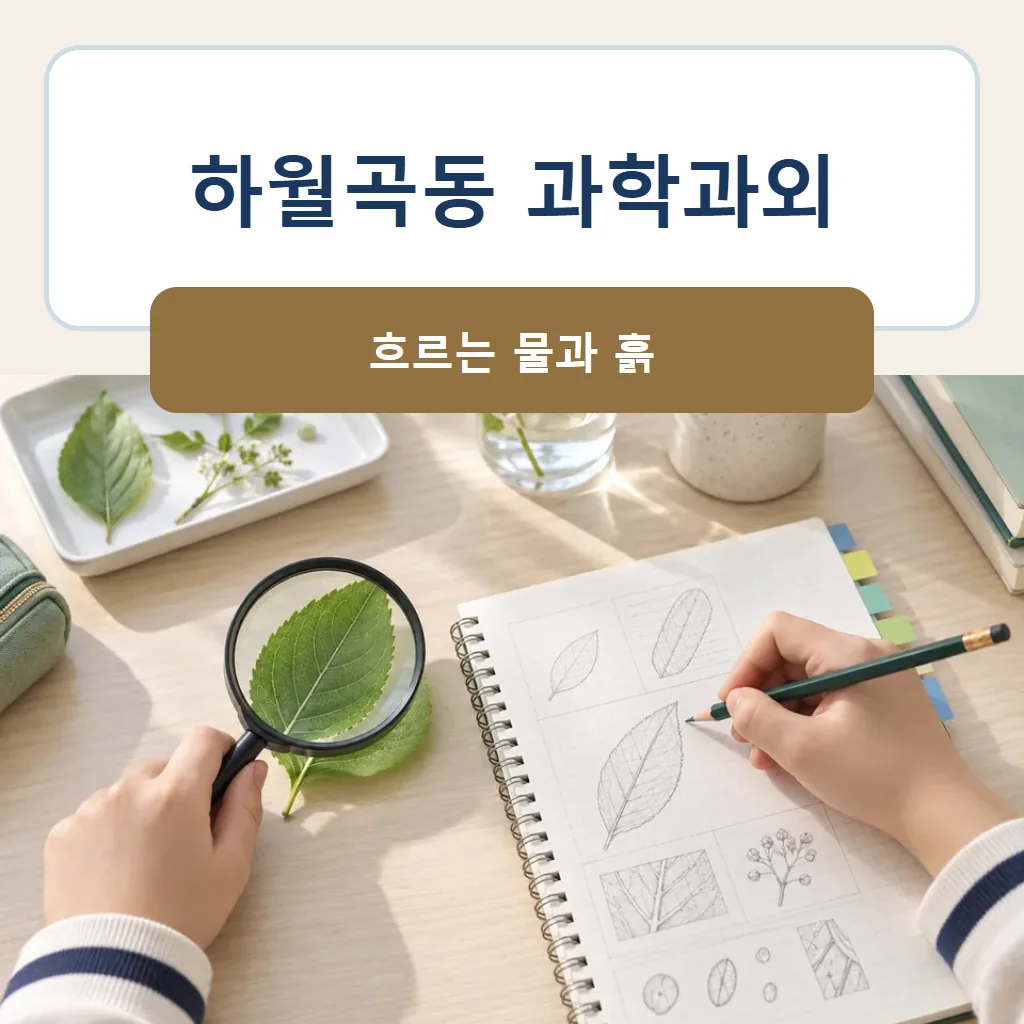 하월곡동 과학과외 대표 썸네일 · 흐르는 물과 흙