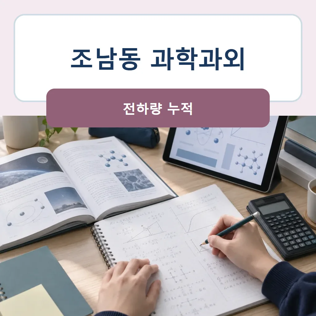 조남동 과학과외 대표 썸네일 · 전하량 누적