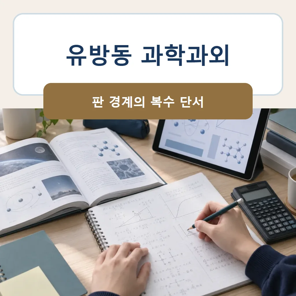 유방동 과학과외 대표 썸네일 · 판 경계의 복수 단서