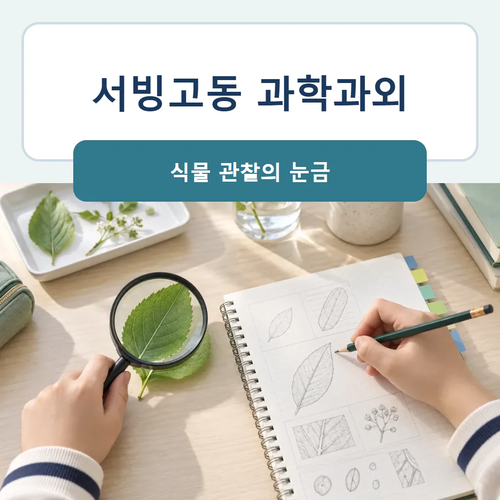 서빙고동 과학과외 대표 썸네일 · 식물 관찰의 눈금